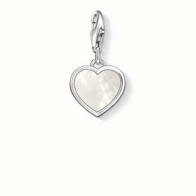 Thomas Sabo Heart Charm White 925 Sterling Silver/ Mother-Of-Pearl 0920-029-14