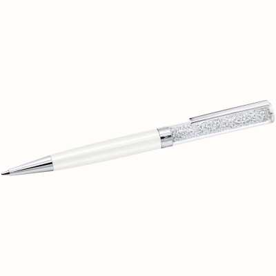 Swarovski Crystalline Ballpoint Pen - White Lacquered - Chrome Plated 5224392