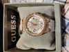 Customer picture of Guess MOONLIGHT Women's Crystal Set Rose Gold Stainless Steel Bracelet Watch GW0320L3
