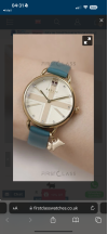 Customer picture of Radley Royal Radley Beige Union Jack Dial / Teal Leather Strap RY21648
