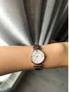 Customer picture of Emporio Armani Women's | Mother-of-Pearl Dial | Rose Gold Stainless Steel Bracelet AR11316