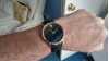Customer picture of Movado Men's Museum Black Leather Strap Gold Plated Case 0607196