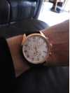Customer picture of Tissot Men's Chrono XL Classic Rose Gold PVD Leather T1166173603700