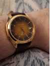 Customer picture of Bulova Jet Star (40mm) Gold Dial / Brown Leather Strap 97B214