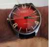Customer picture of U-Boat Darkmoon 44mm Cardinal Red SS / Rubber Strap 8701/B